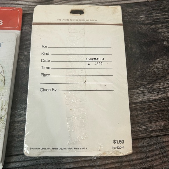 Vintage Sealed Hallmark & American Greeting Bridal Shower Invitations Set of 3 - Picture 3 of 7